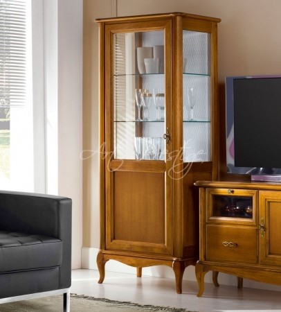 Art.PR215 Vetrina classica provenzale a un’anta