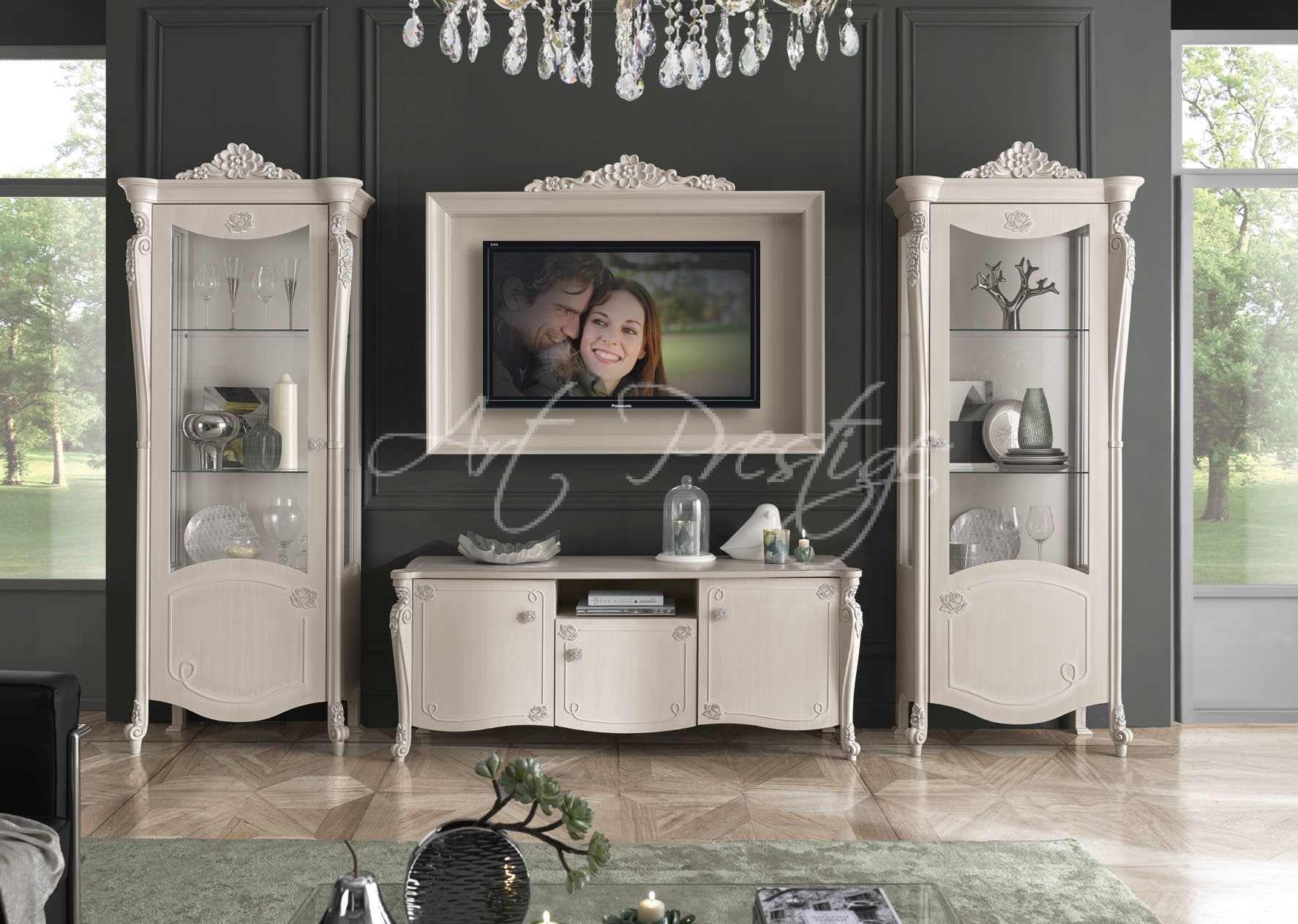 Luna modular TV wall unit - Art Prestige – Luxury Furniture