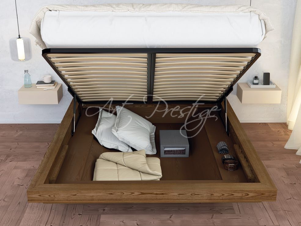 Art.1401T/V Nova fly bed in tobacco-coloured solid wood - Image 3