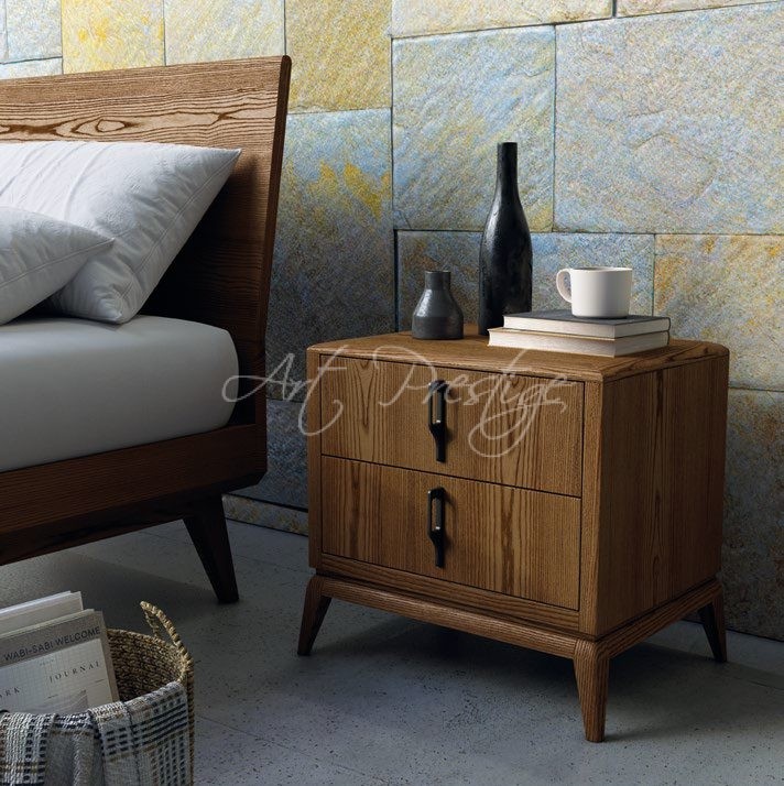 Art.1308T Nova concept bed in biscuit or clay colored wood - Image 3
